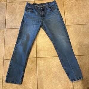 Wrangler 35x32 Classic Blue Denim Jeans